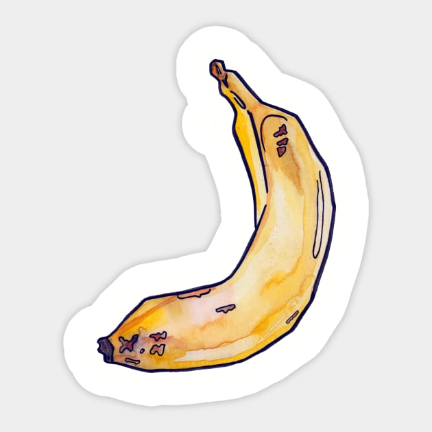 Classic Banana Sticker by JenTheTracy